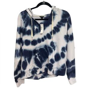 NEW J. Crew Tie-Dyed Hoodie in Original Cotton Terry - Size L